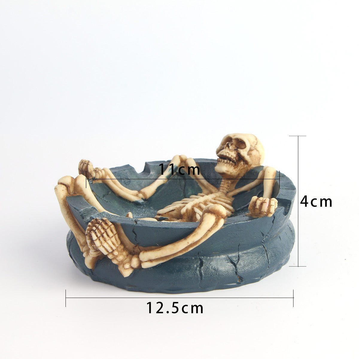 Resin Skeleton Ashtray Home Office Decoration