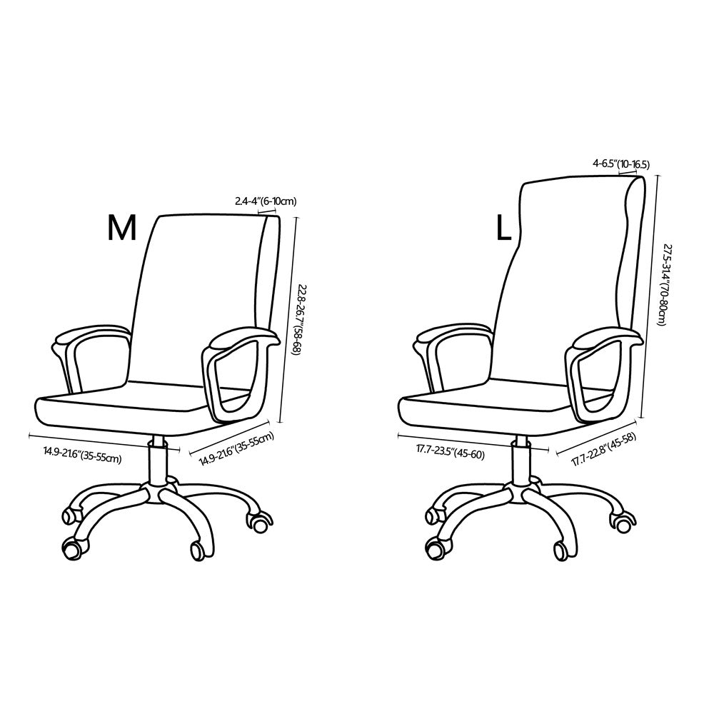 Office Zipper Chair Cover Rotating Computer Hotel Chair