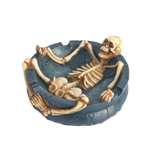 Resin Skeleton Ashtray Home Office Decoration